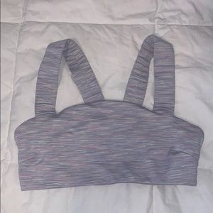 Outdoor Voices space-dye lavender sports bra
